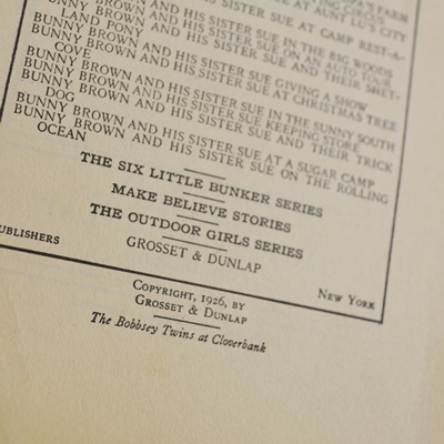 Laura Lee Hope Collection of "The Bobbsey Twins" Hardcover Books