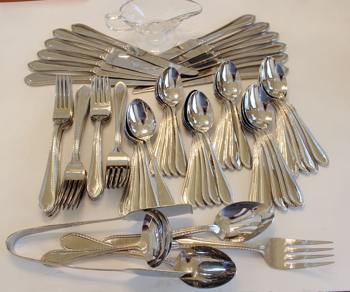 Reed & Barton 18/10 Stainless Flatware for Twelve