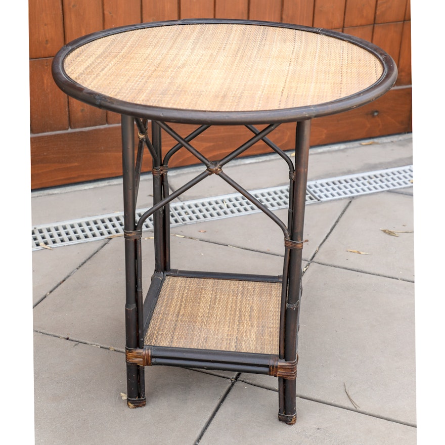 Palecek Rattan Side Table