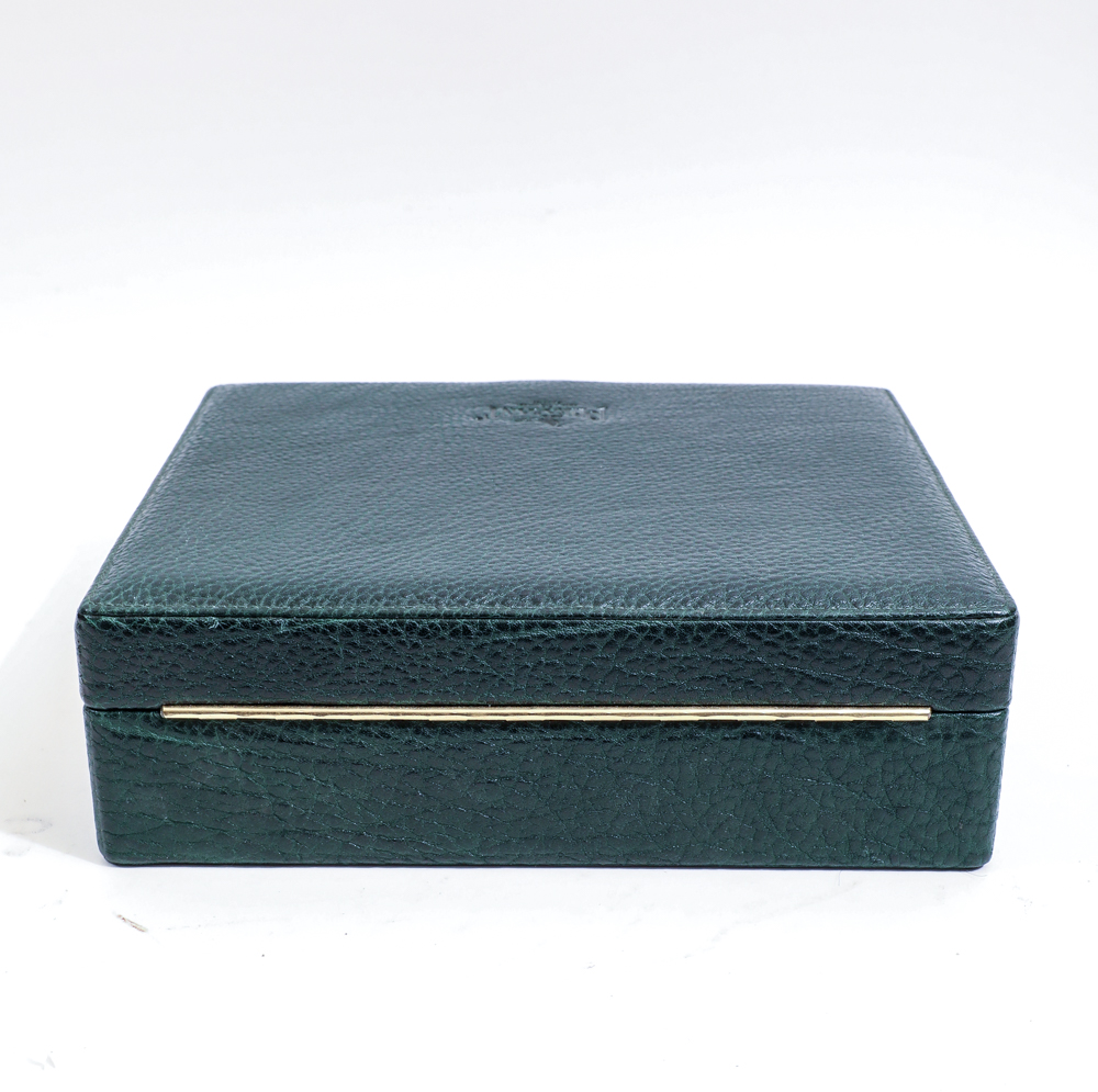 Pair of Cigar Accessories including Savinelli 1876 Wood Humidor