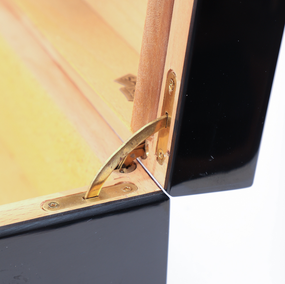 Pair of Cigar Accessories including Savinelli 1876 Wood Humidor