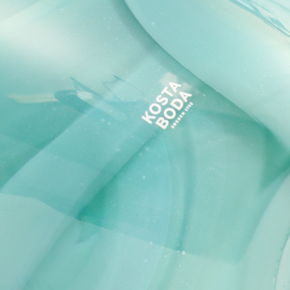 Kosta Boda Jade "Atoll" Art Glass Vase