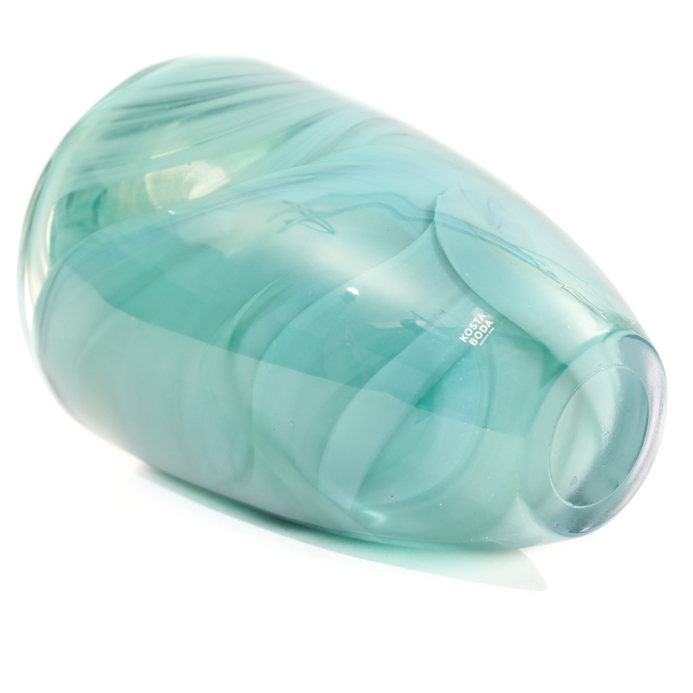 Kosta Boda Jade "Atoll" Art Glass Vase