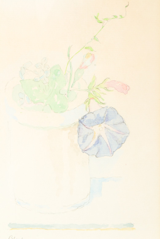 Pair of Framed Watercolors Featuring Irving Block