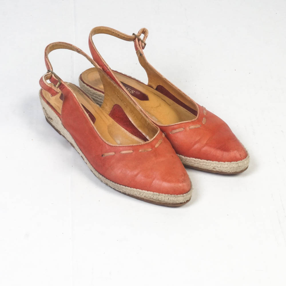 Two Pairs of Women's Vintage Cities Slingback Sandals