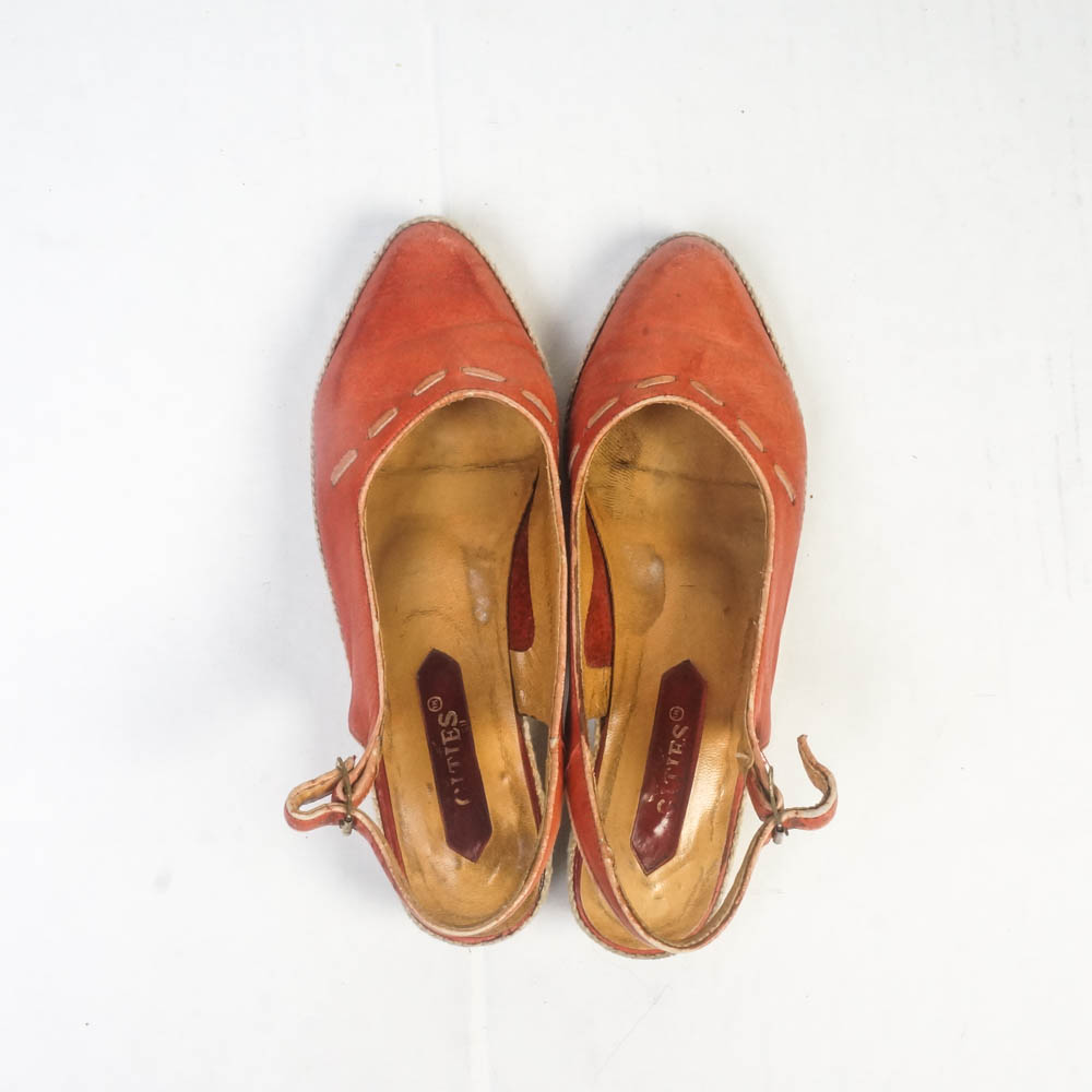 Two Pairs of Women's Vintage Cities Slingback Sandals