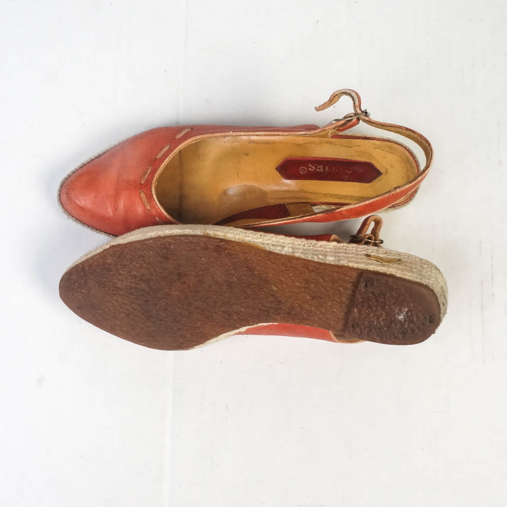 Two Pairs of Women's Vintage Cities Slingback Sandals