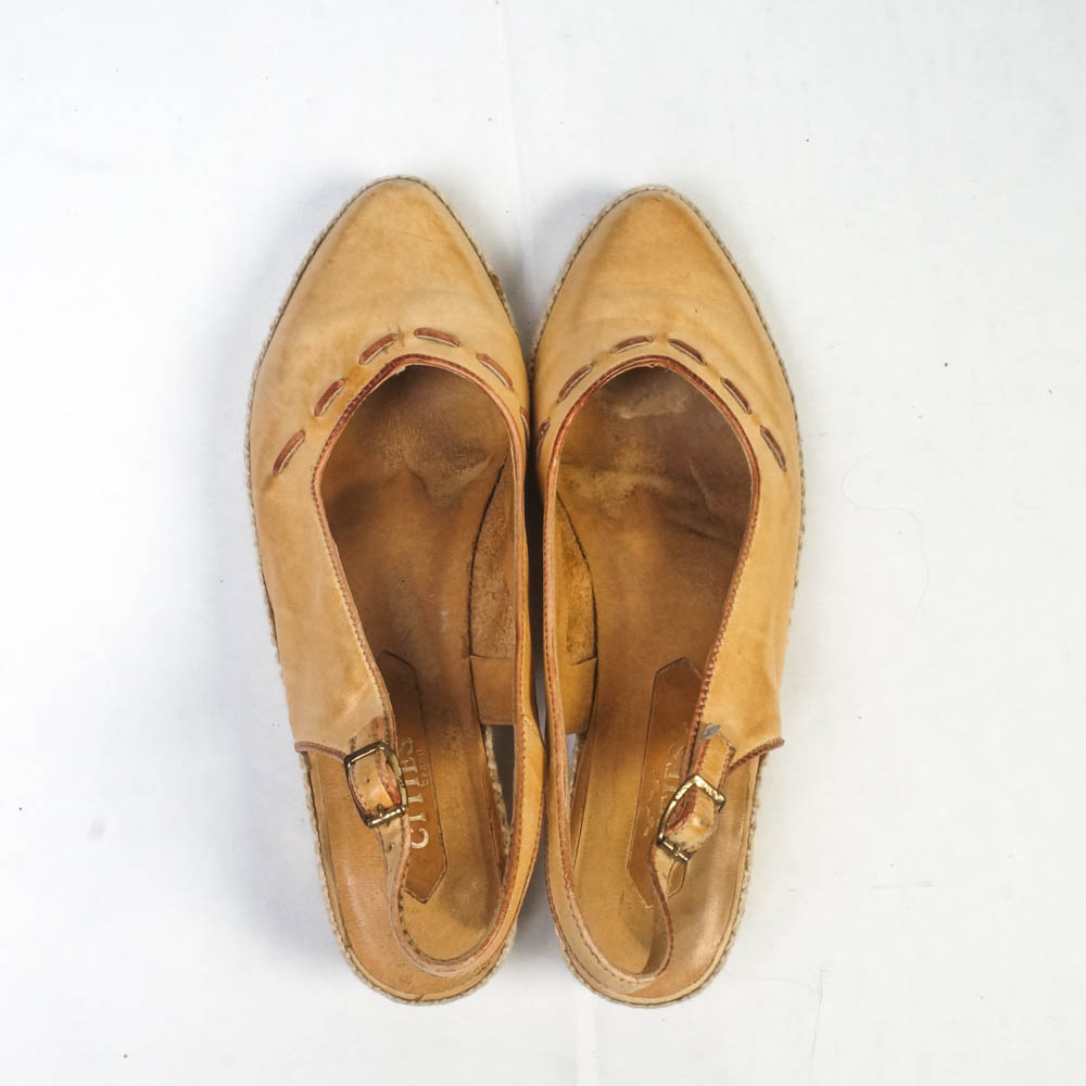 Two Pairs of Women's Vintage Cities Slingback Sandals