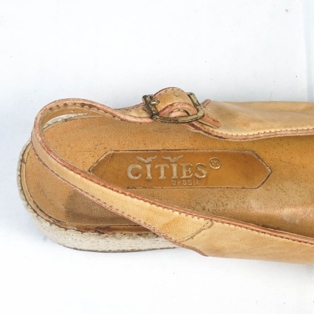 Two Pairs of Women's Vintage Cities Slingback Sandals