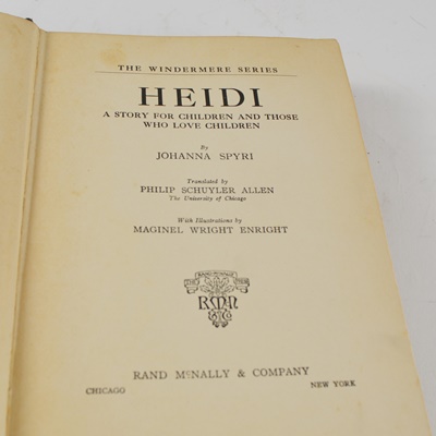 1936 "Heidi" by Johanna Spyri