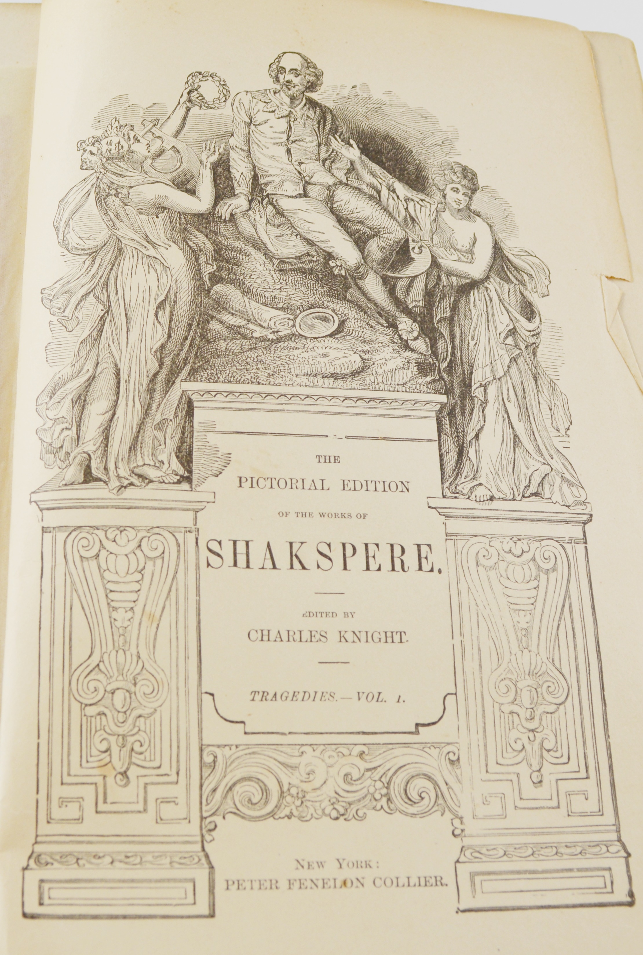 Antique "The Pictorial Edition of the Works of Shakspere" Hardcover Books