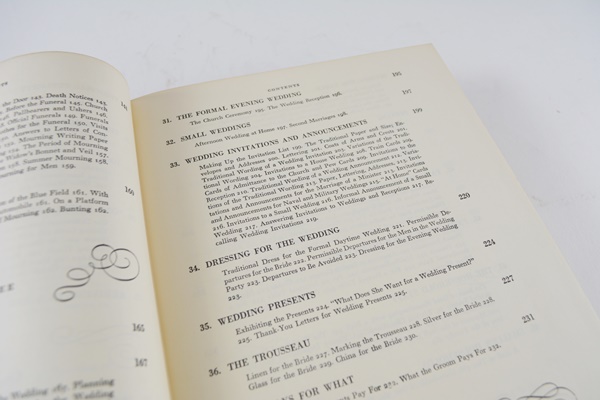 "Vogue's Book of Etiquette" First Edition Hardcover Book