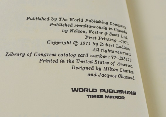 First Printing "The Scarlatti Inheritance" by Robert Ludlum