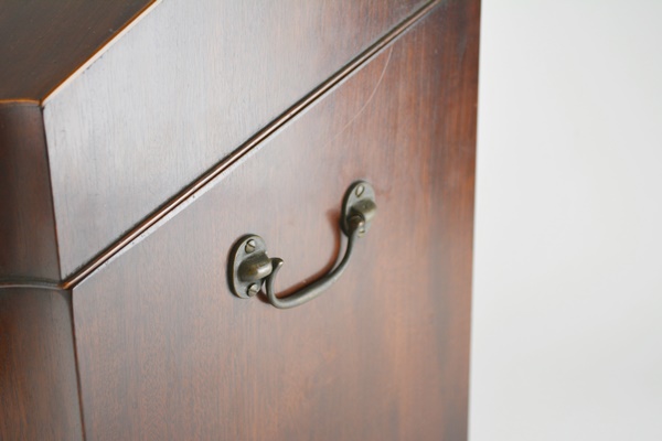 Vintage George III Style Mahogany Veneer 45 rpm or Document Box