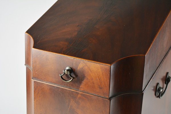 Vintage George III Style Mahogany Veneer 45 rpm or Document Box