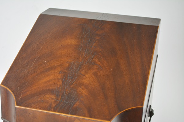 Vintage George III Style Mahogany Veneer 45 rpm or Document Box