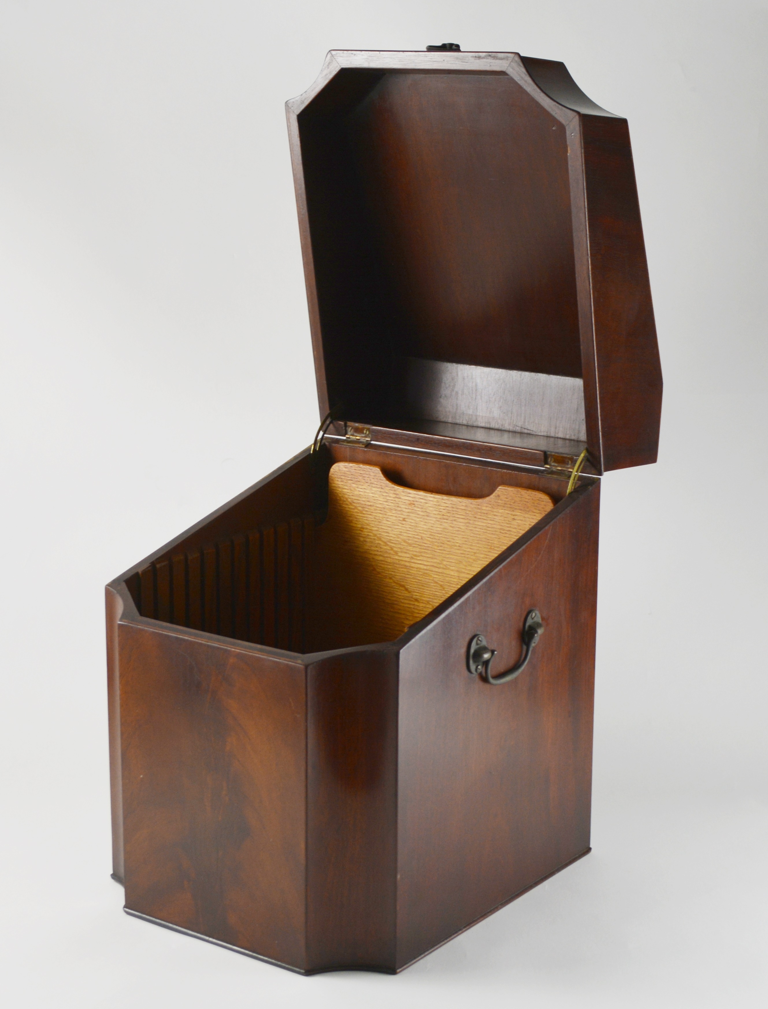 Vintage George III Style Mahogany Veneer 45 rpm or Document Box