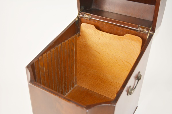 Vintage George III Style Mahogany Veneer 45 rpm or Document Box