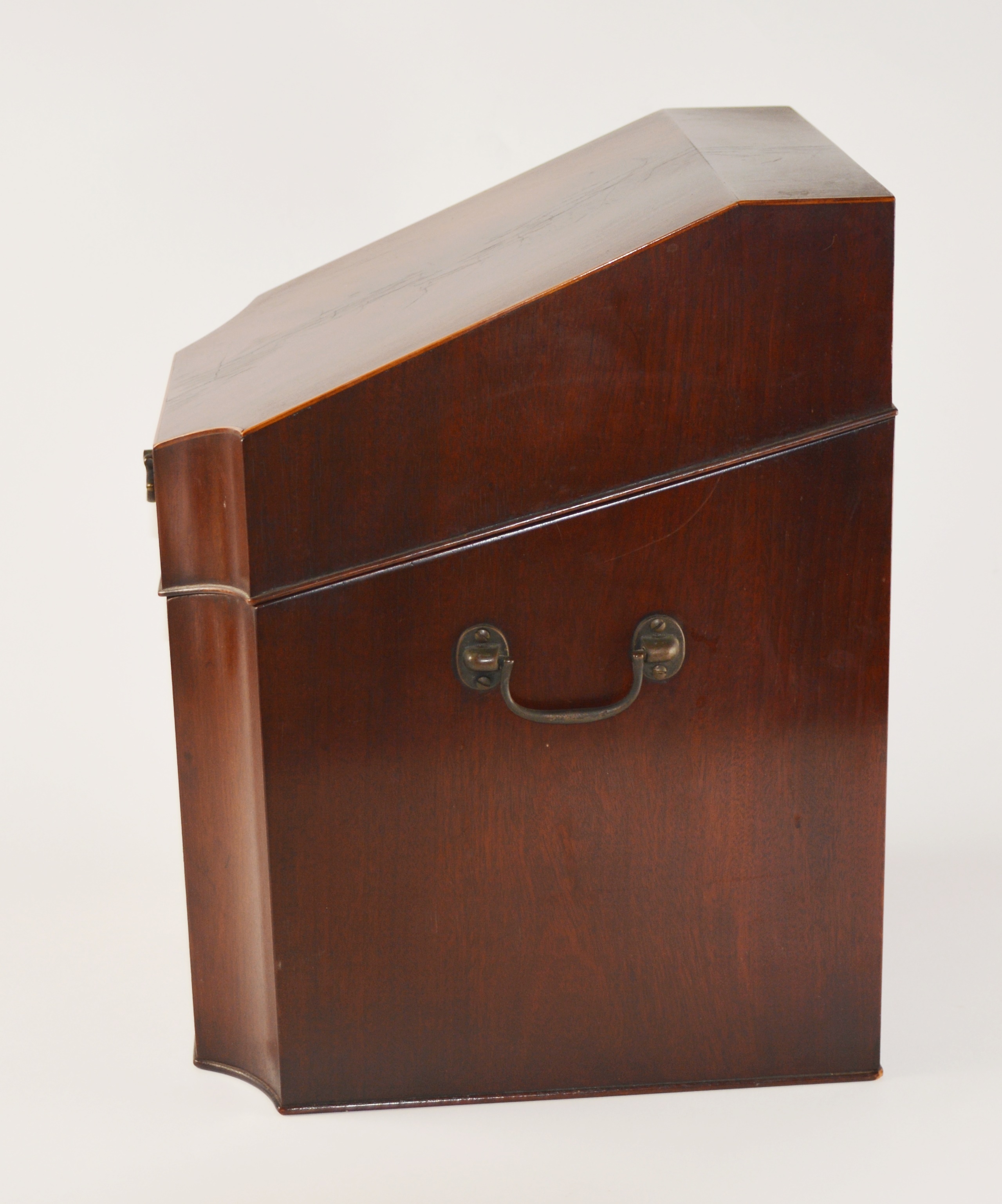 Vintage George III Style Mahogany Veneer 45 rpm or Document Box