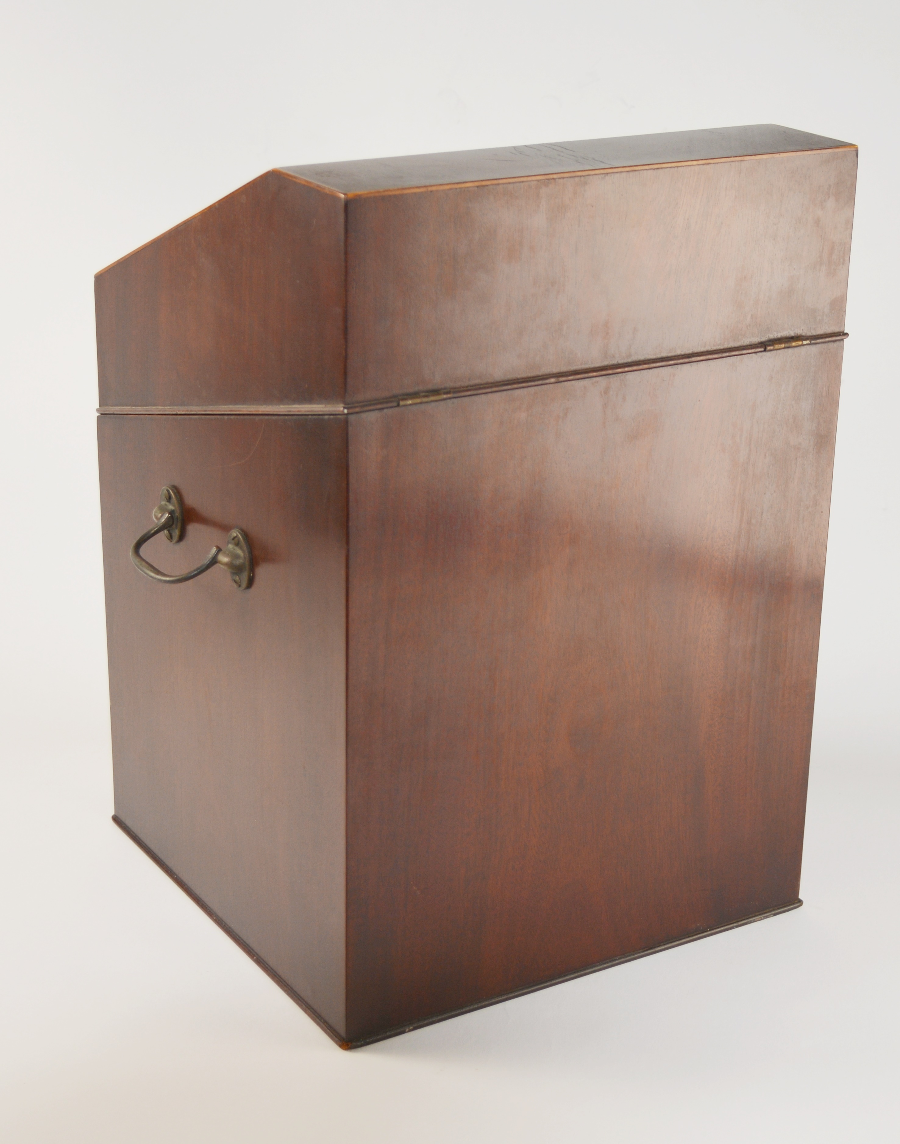 Vintage George III Style Mahogany Veneer 45 rpm or Document Box