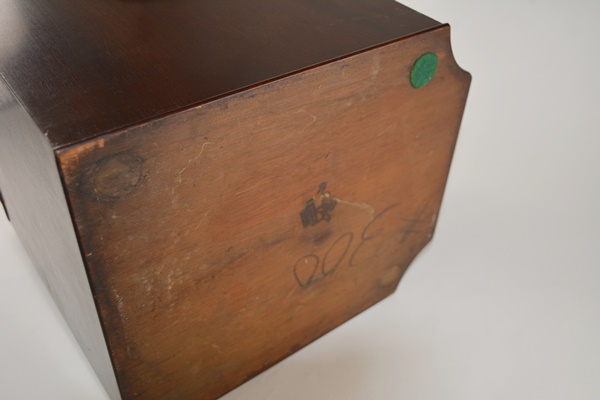 Vintage George III Style Mahogany Veneer 45 rpm or Document Box