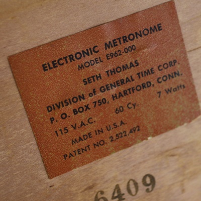 Seth Thomas Electronic Metronome