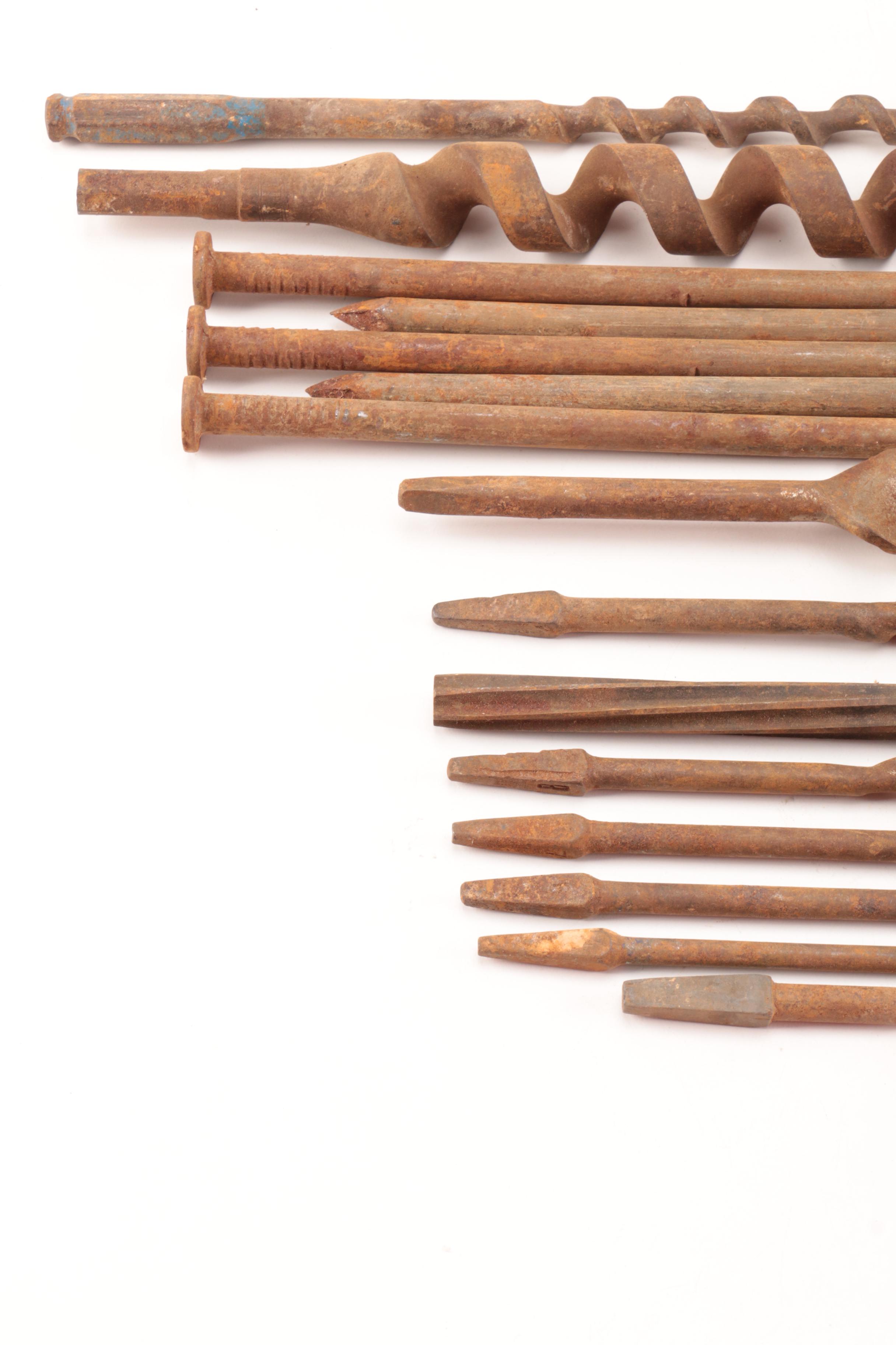 Vintage Drill Bits and Assorted Tools