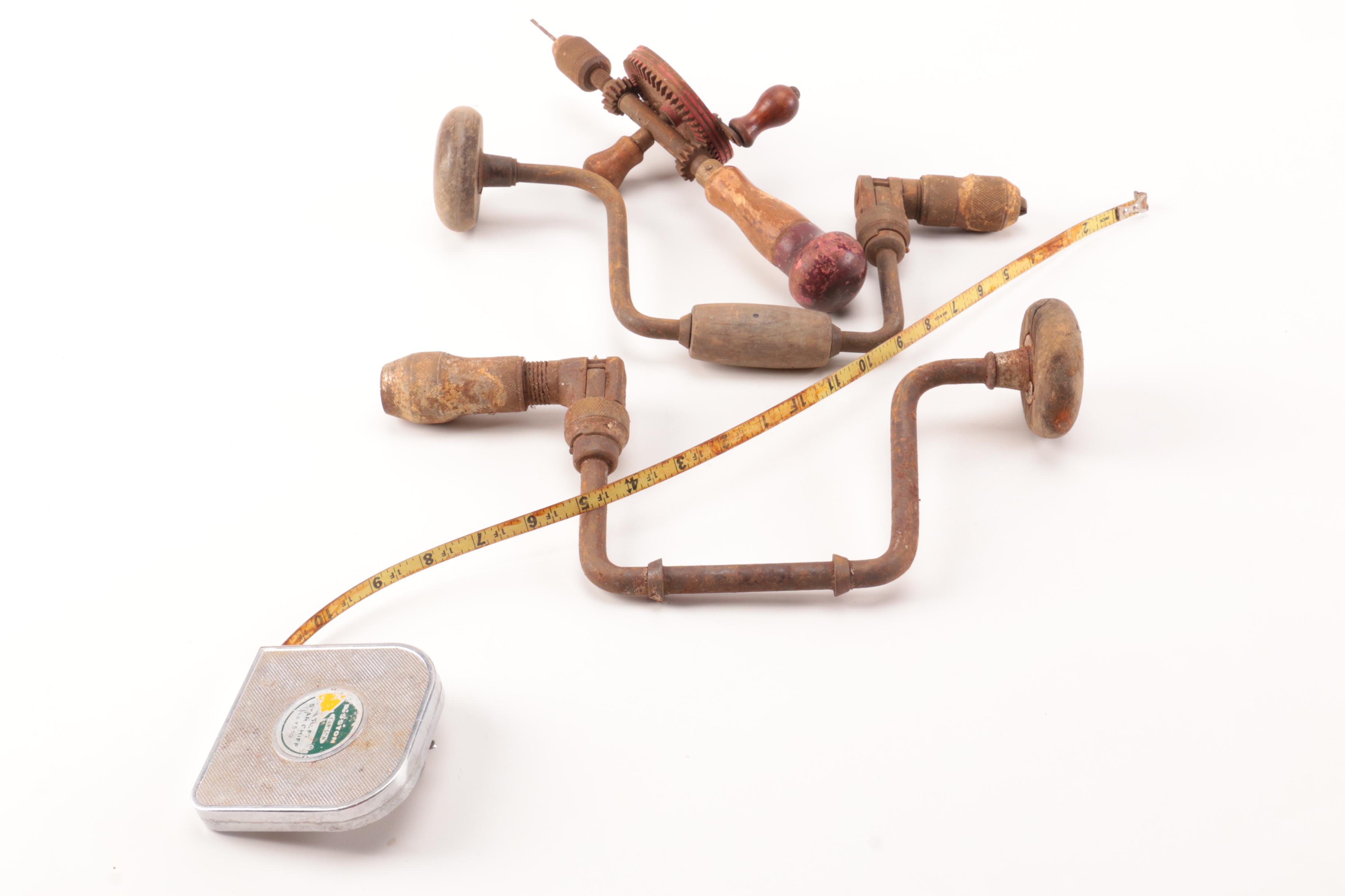 Vintage Drill Bits and Assorted Tools