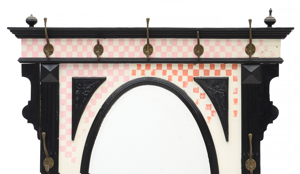 Vintage Hand Painted Hall Tree