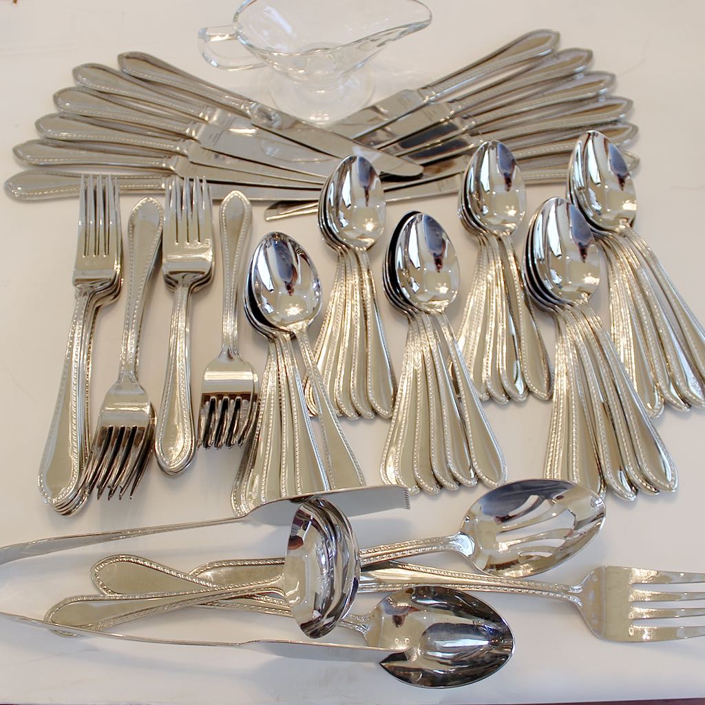 Reed & Barton 18/10 Stainless Flatware for Twelve
