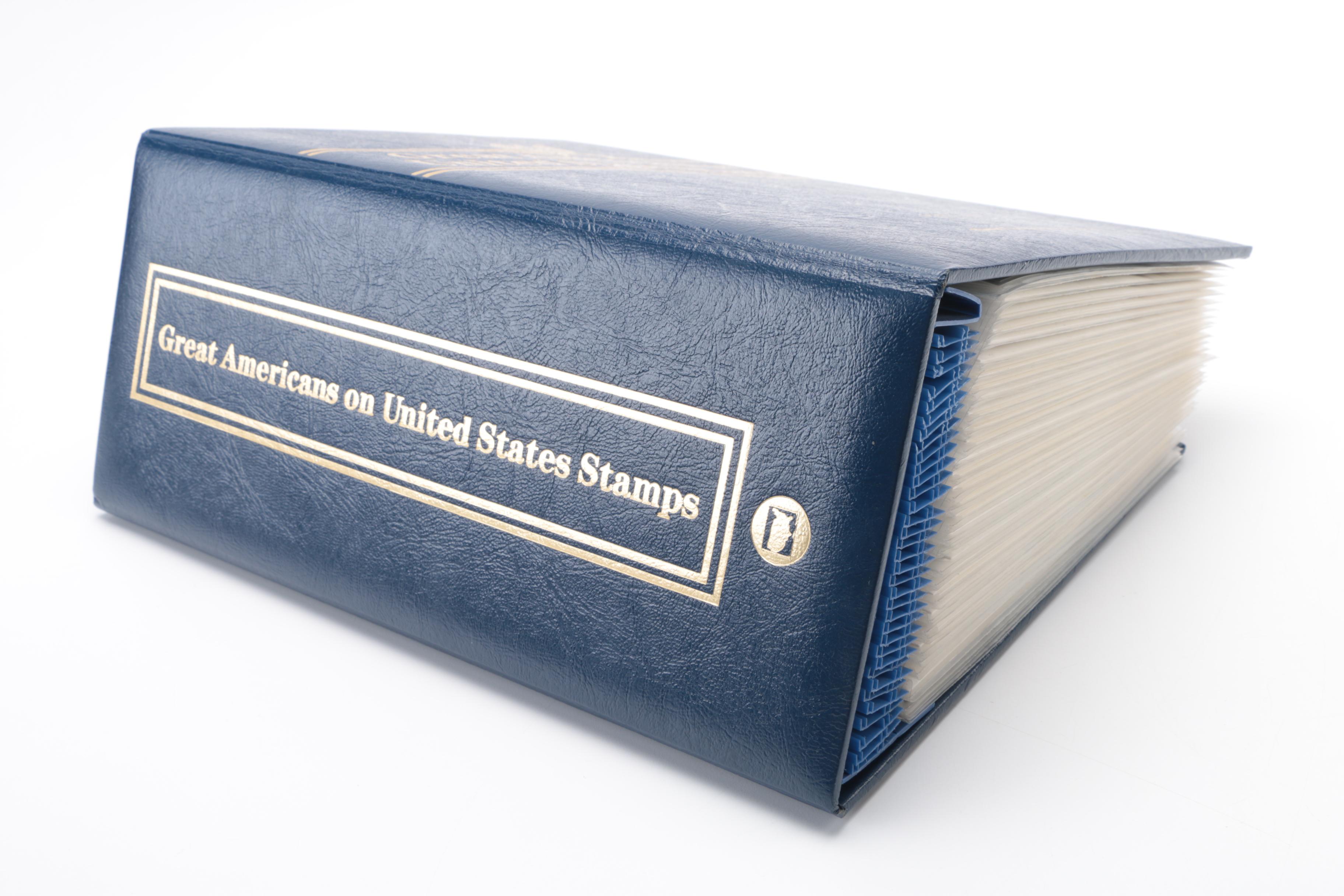 Great Americans on United States Stamps Album