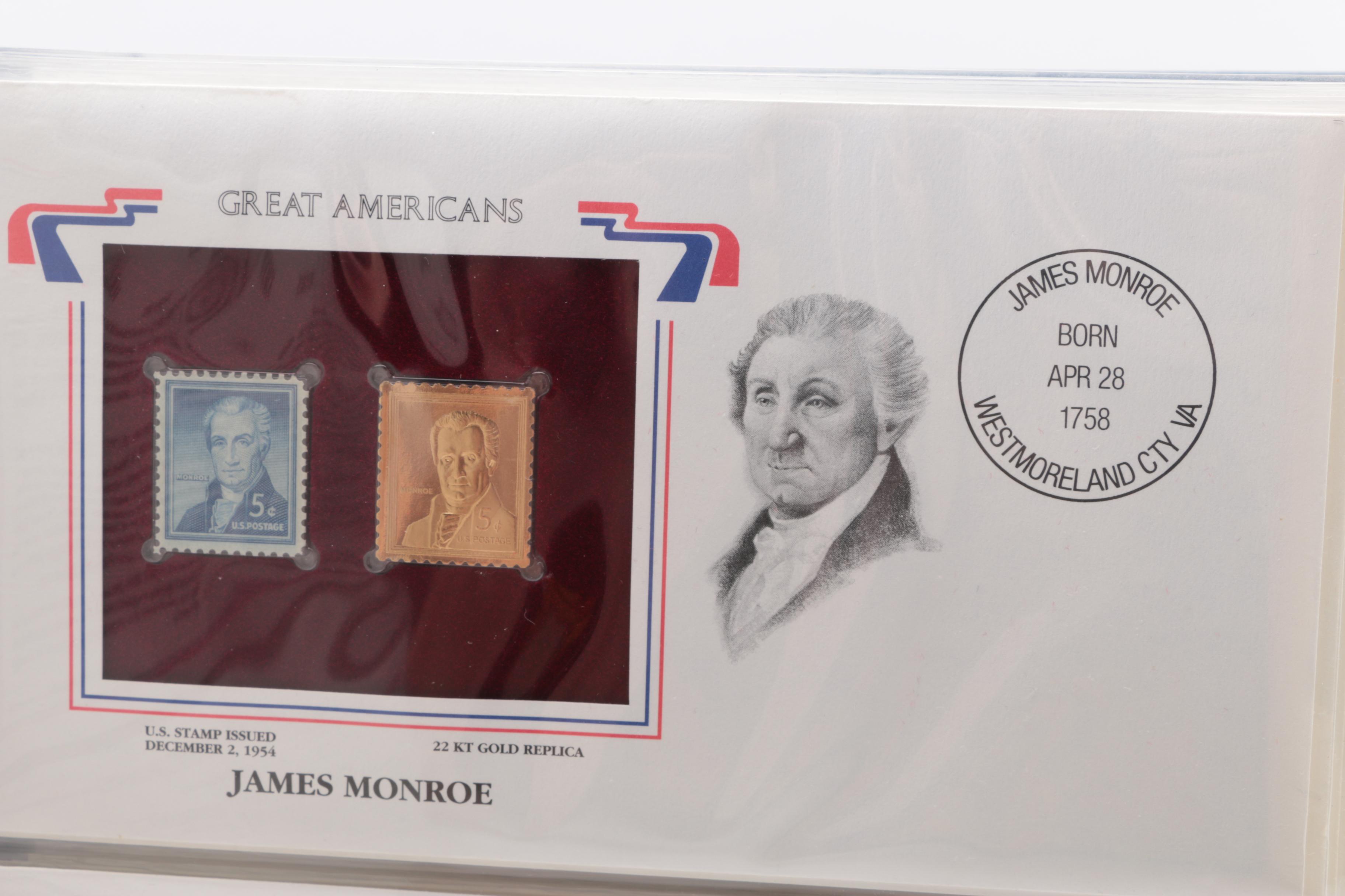 Great Americans on United States Stamps Album