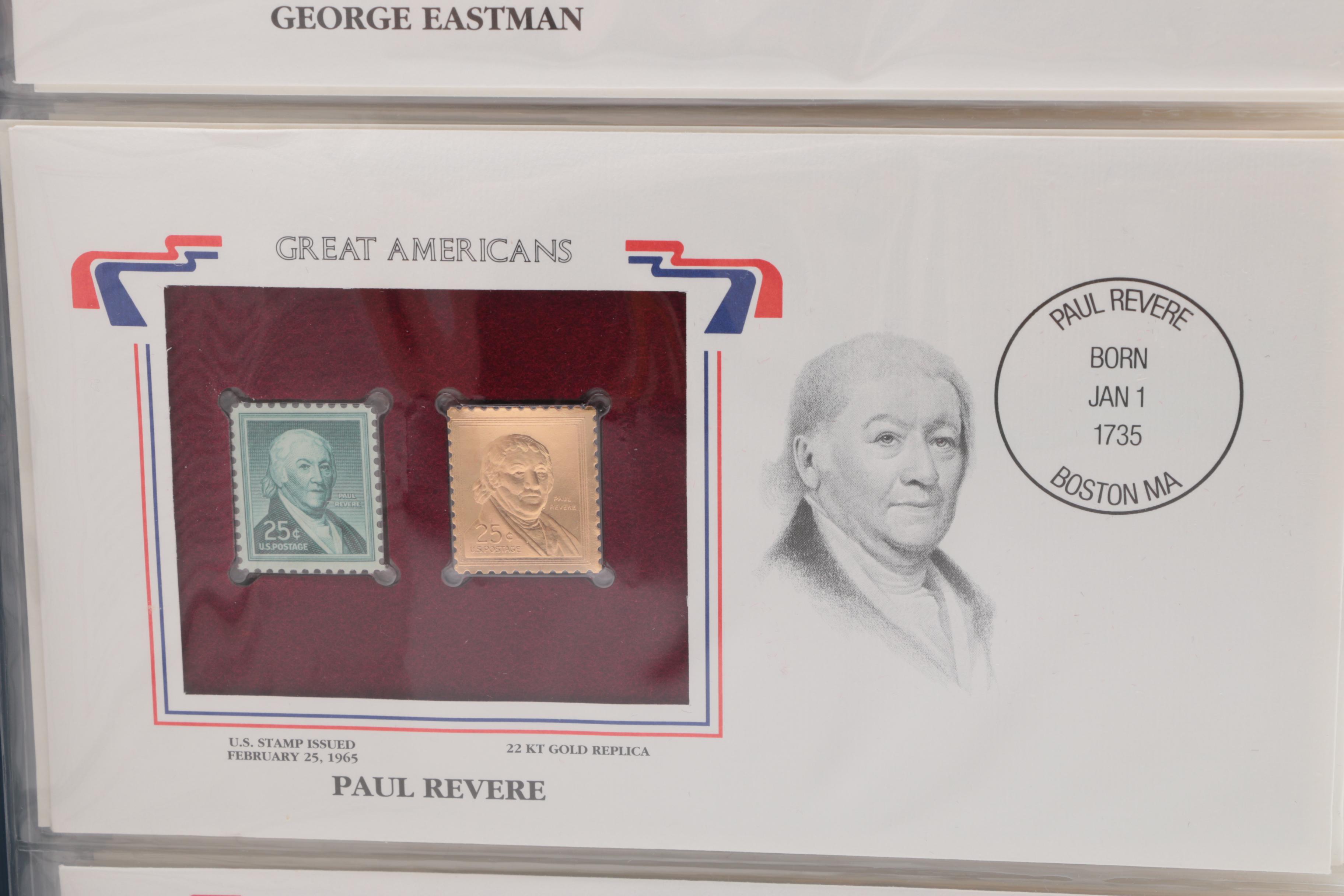 Great Americans on United States Stamps Album