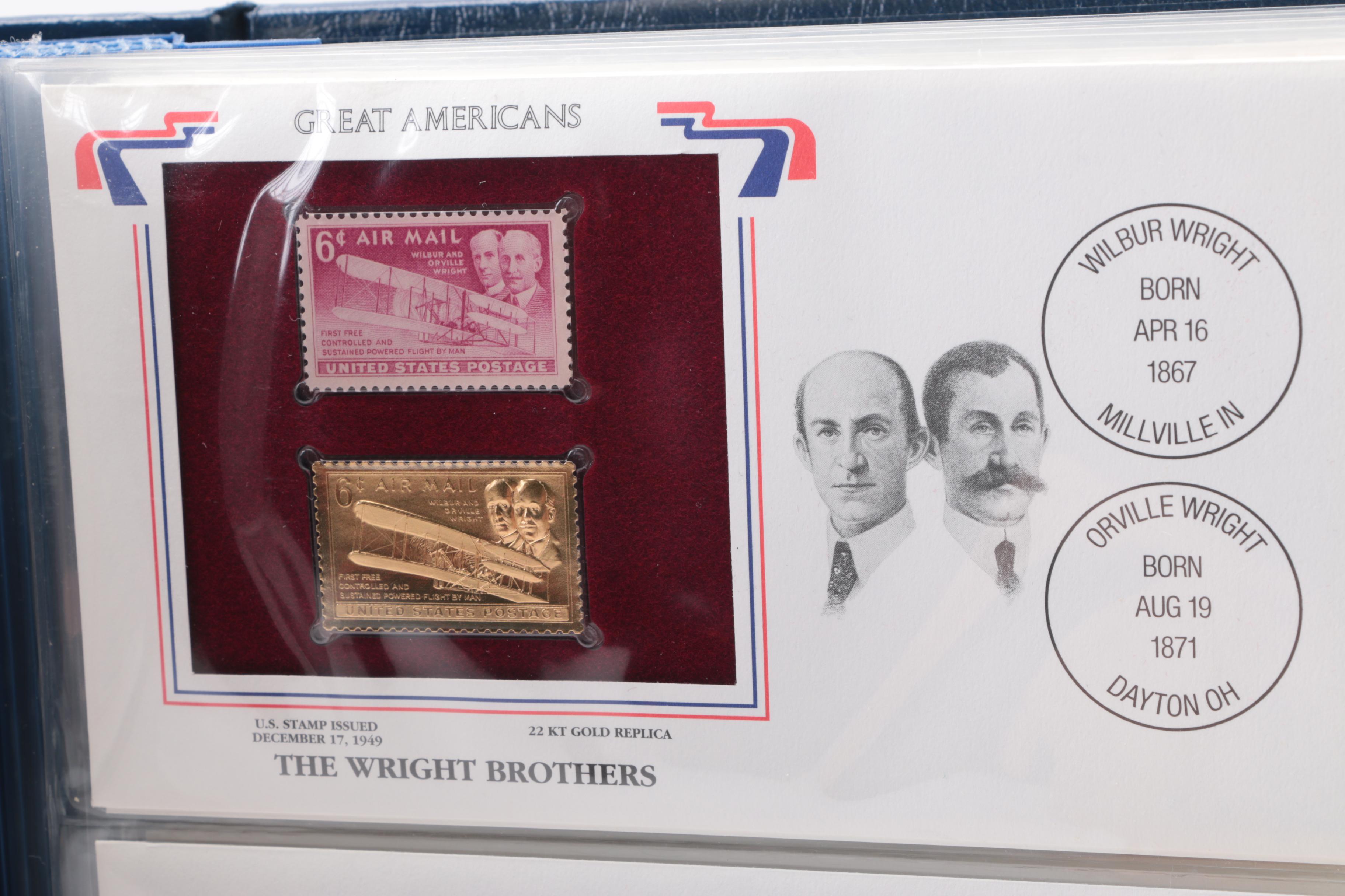 Great Americans on United States Stamps Album
