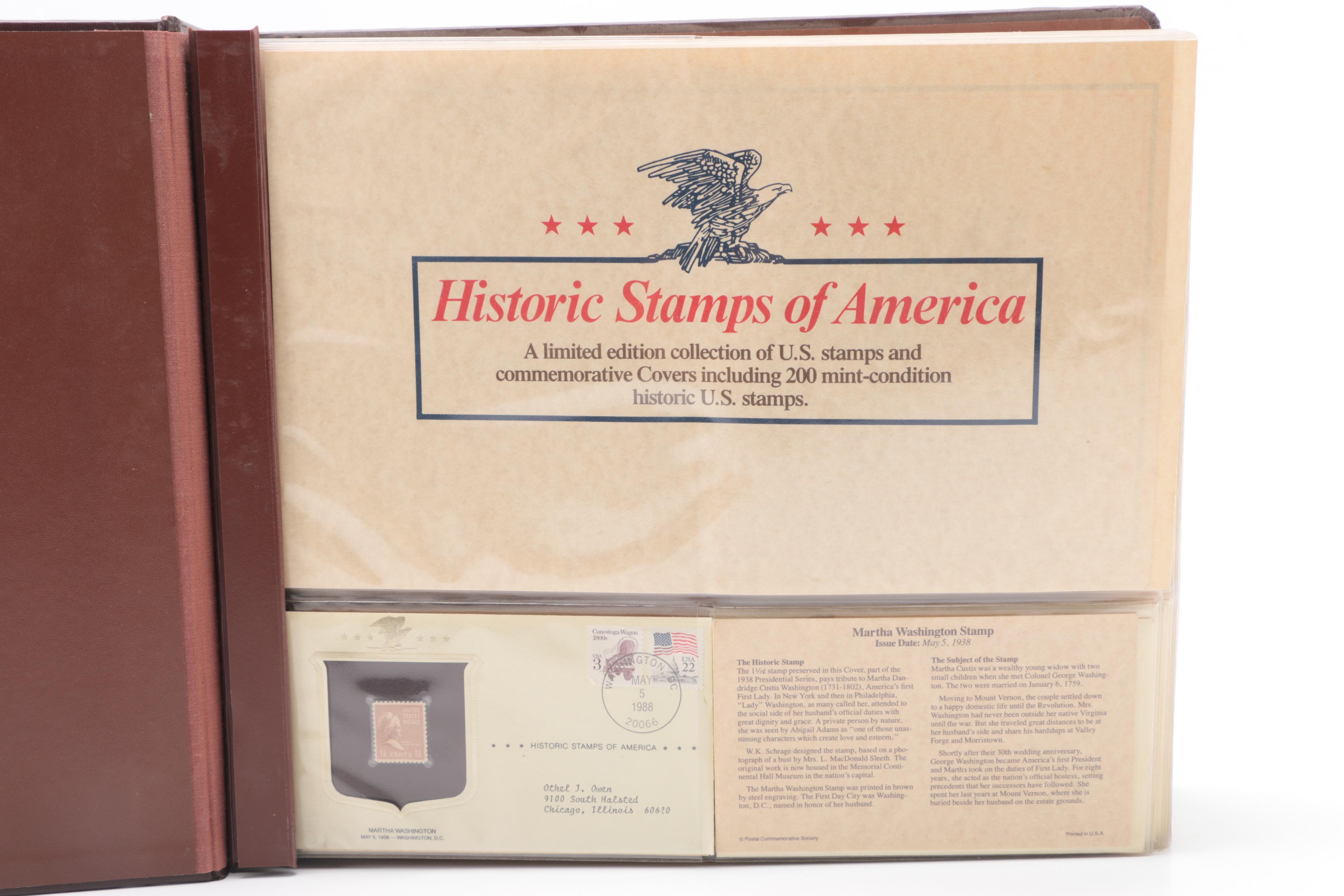 Historic Stamps Of America Book