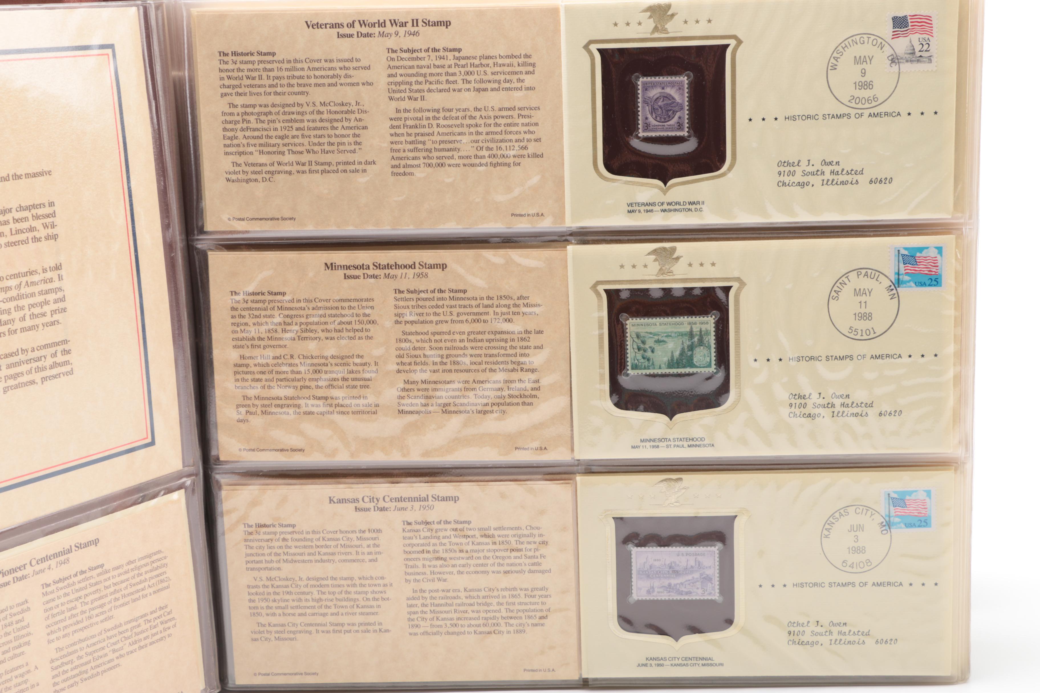 Historic Stamps Of America Book