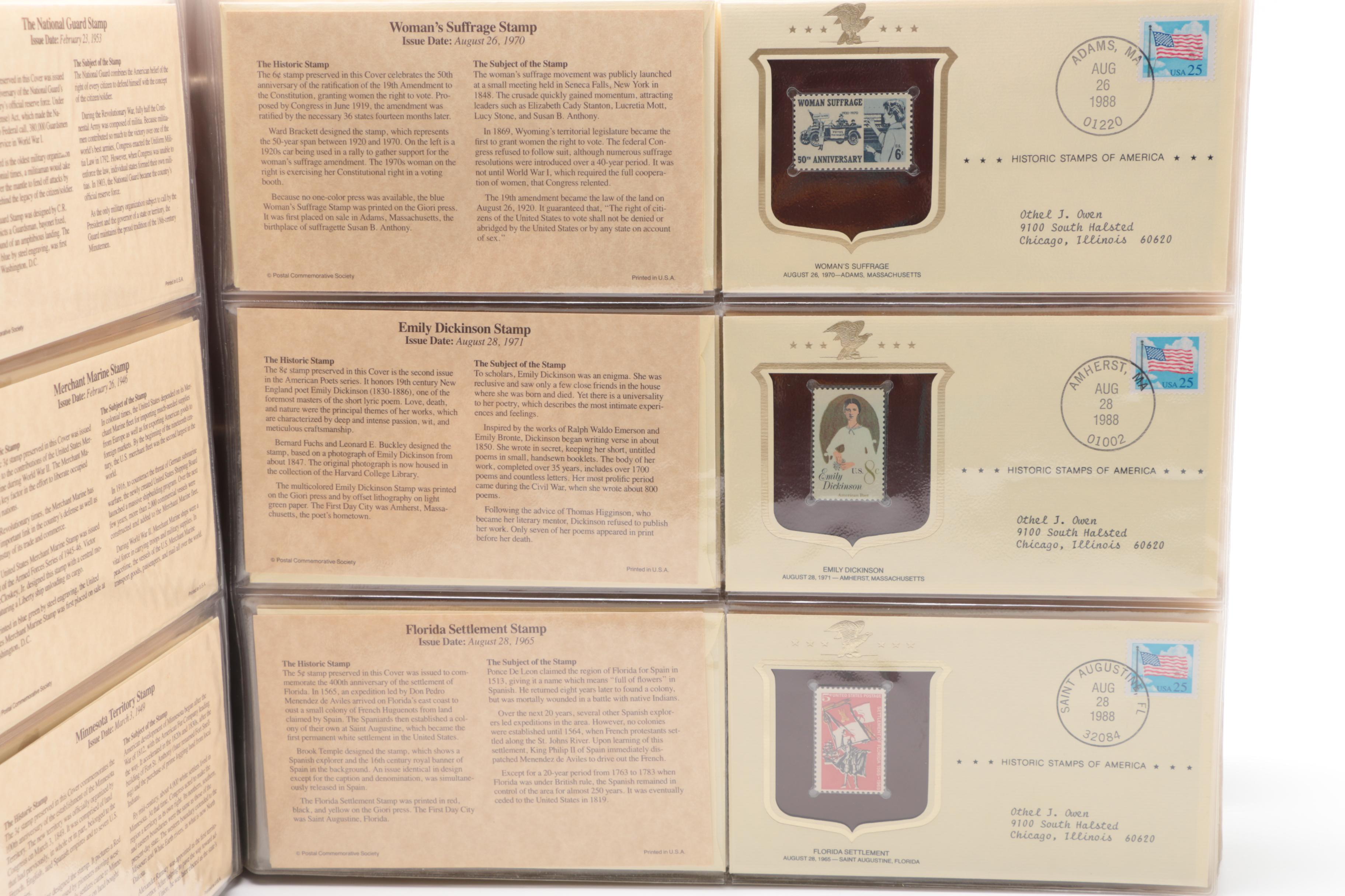Historic Stamps Of America Book