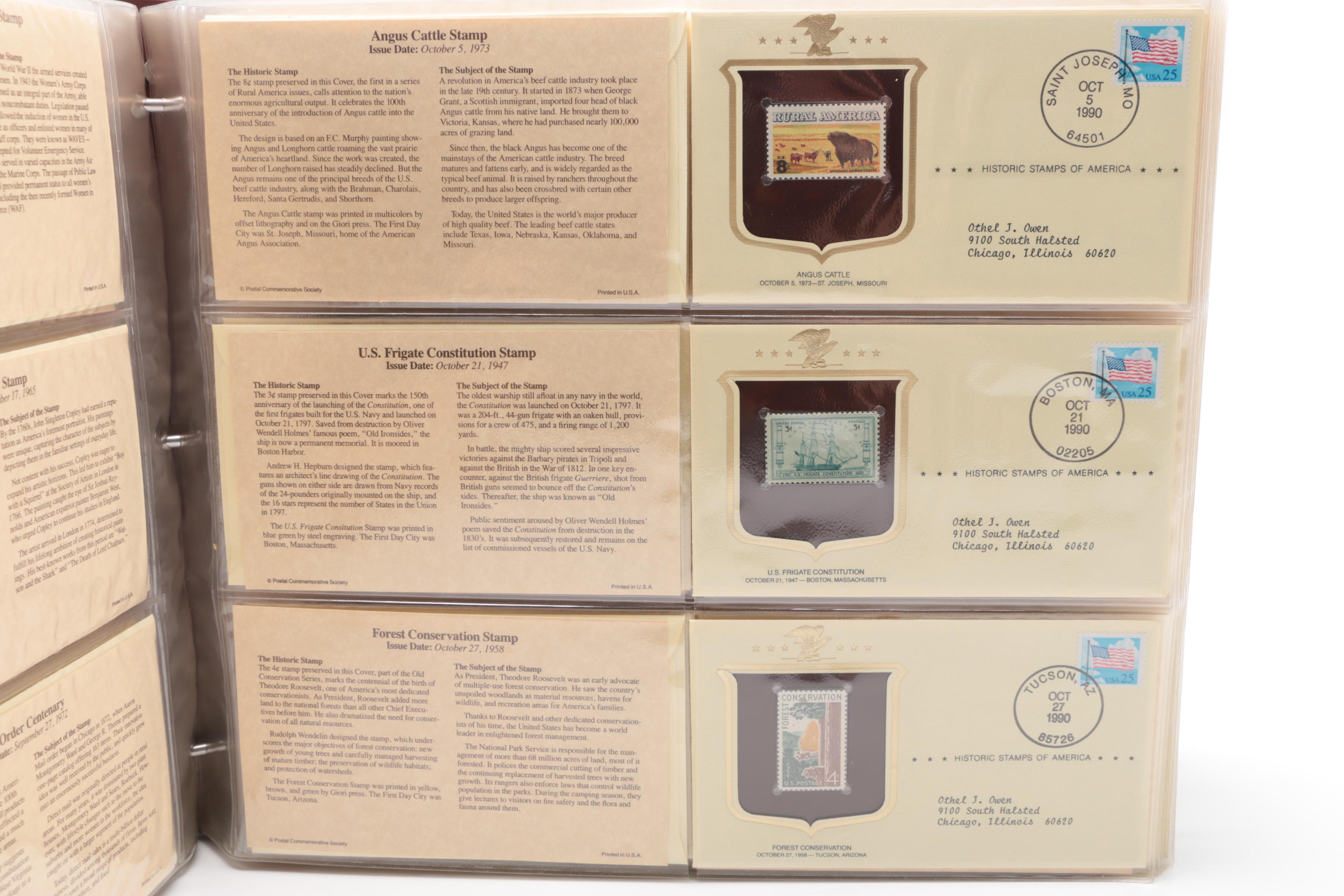 Historic Stamps Of America Book