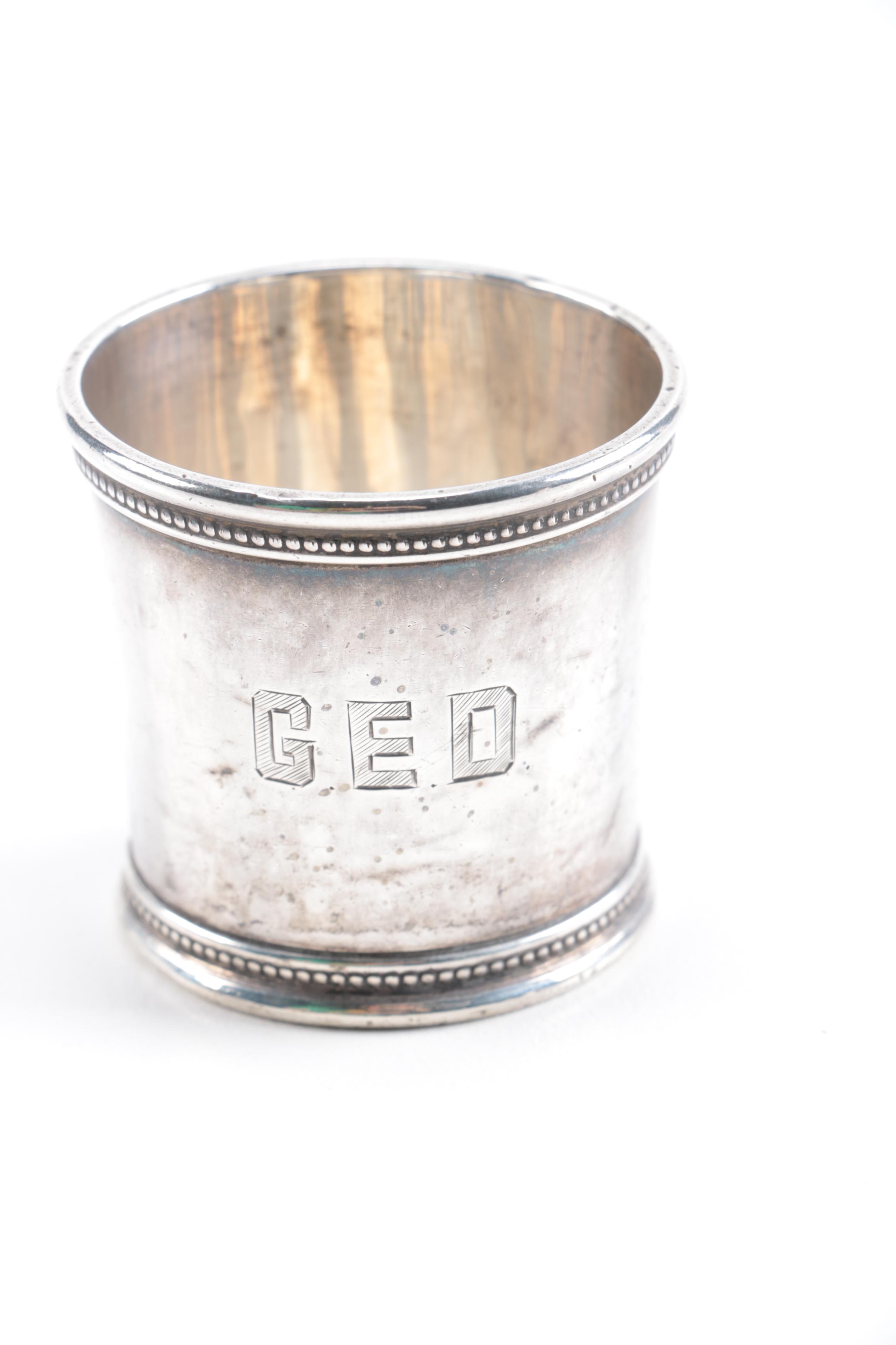 Sterling Silver Presidential LBJ Jigger by Mark J. Scearce