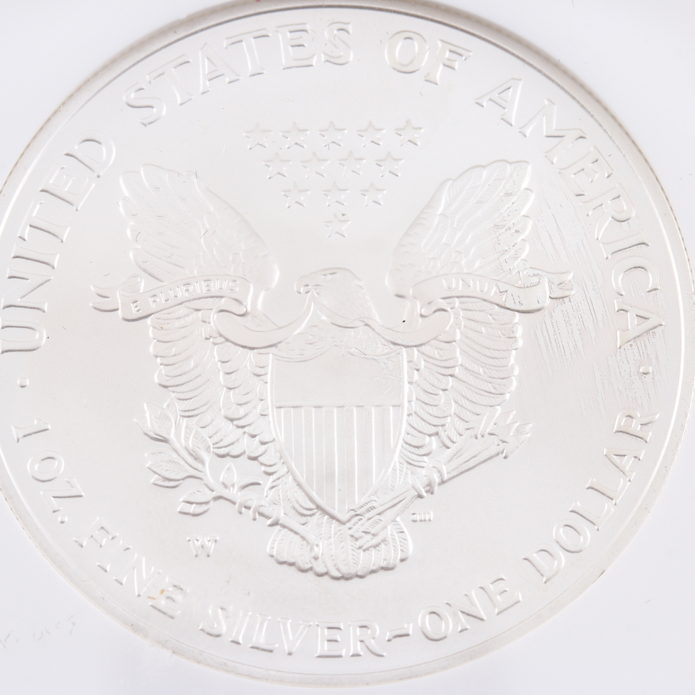 Graded MS 69 (by NGC) 2006-W Early Release Silver Eagle Dollar