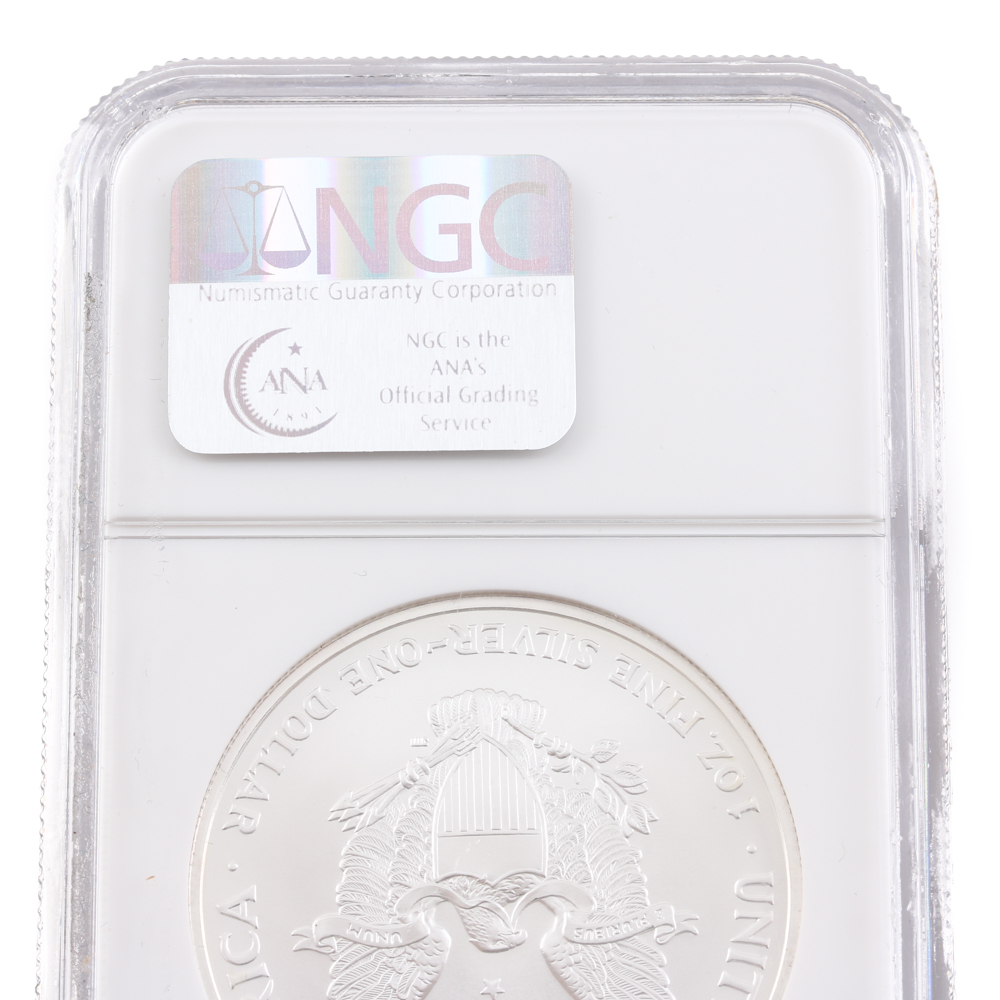 Graded MS 69 (by NGC) 2004 Silver Eagle Dollar