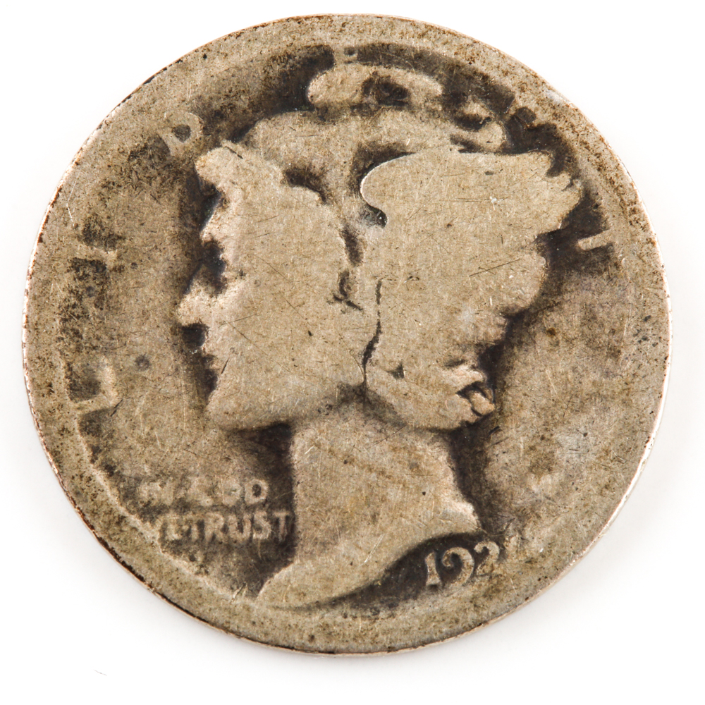1921 Mercury Dime