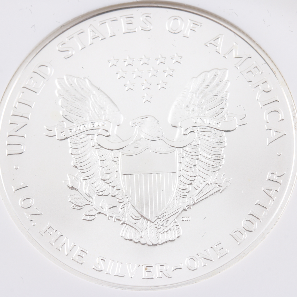 Graded MS 69 (by NGC) 1994 Silver Eagle Dollar