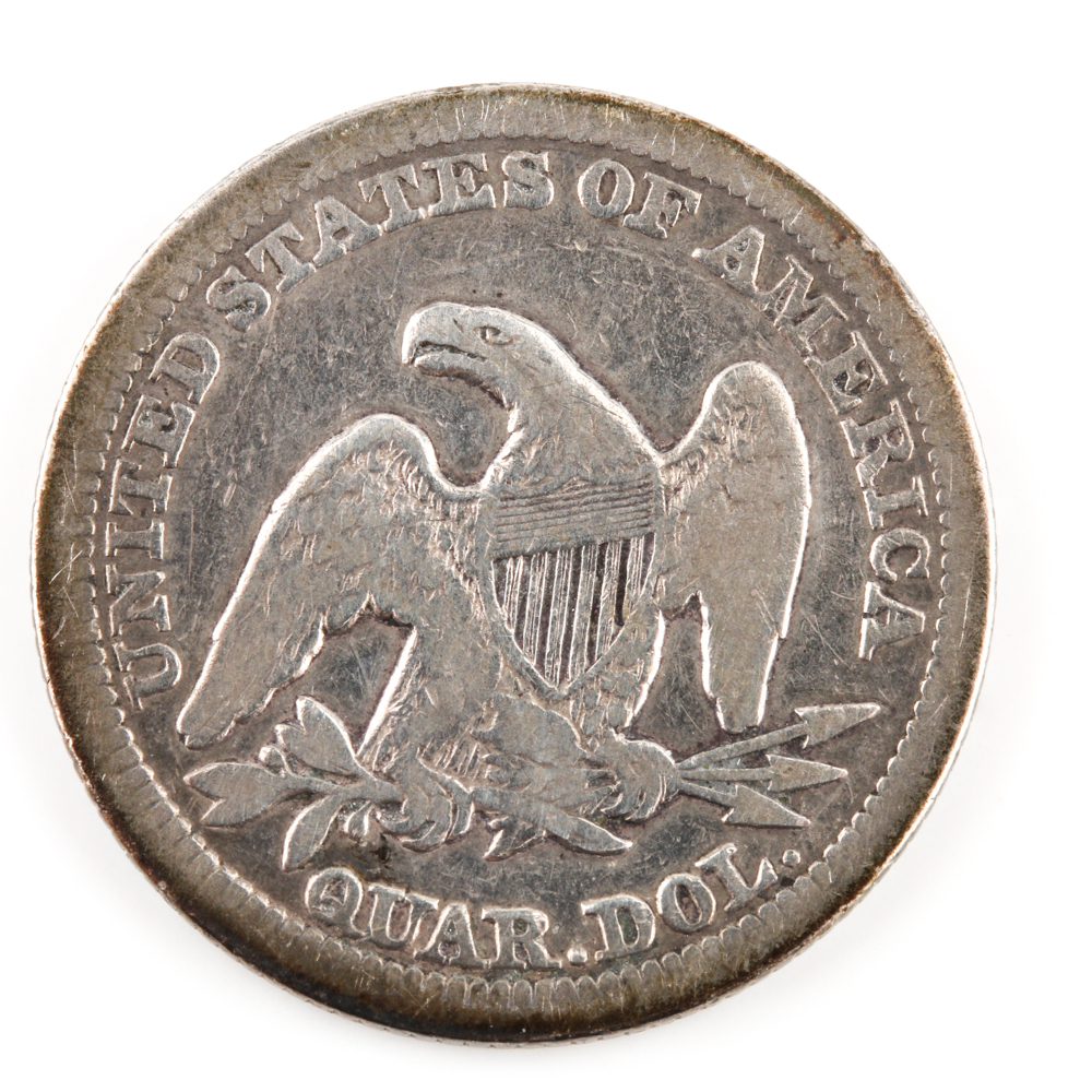 1850 Liberty Seated Quarter