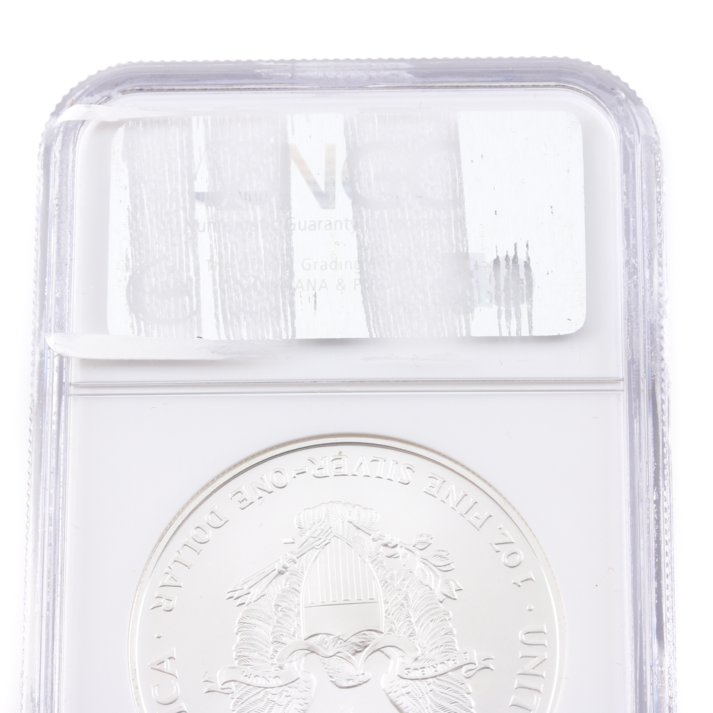 Graded MS 69 (by NGC) 1994 Silver Eagle Dollar