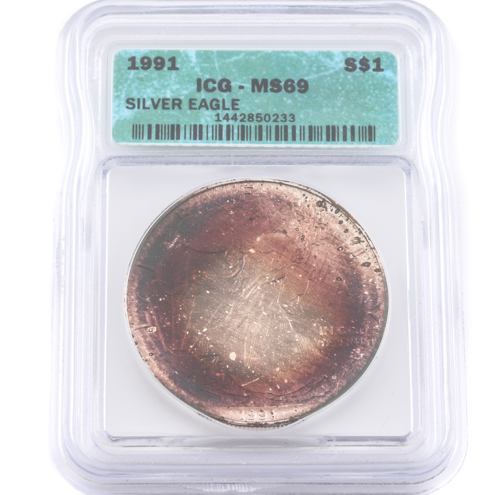 1991 Silver Eagle Dollar