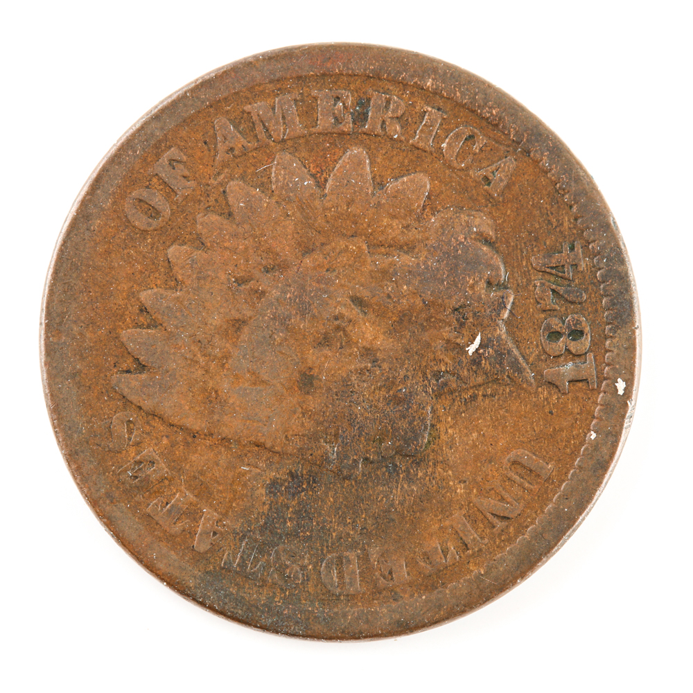 1874 Indian Head Cent