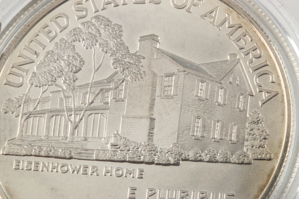 1990 Eisenhower Centennial Commemorative Silver Dollar