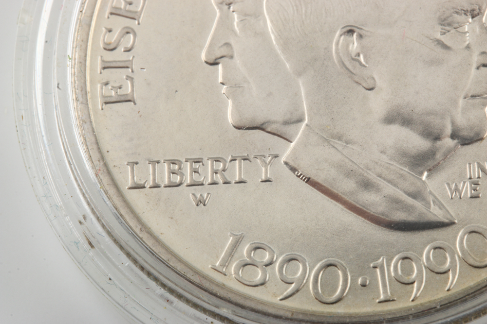 1990 Eisenhower Centennial Commemorative Silver Dollar