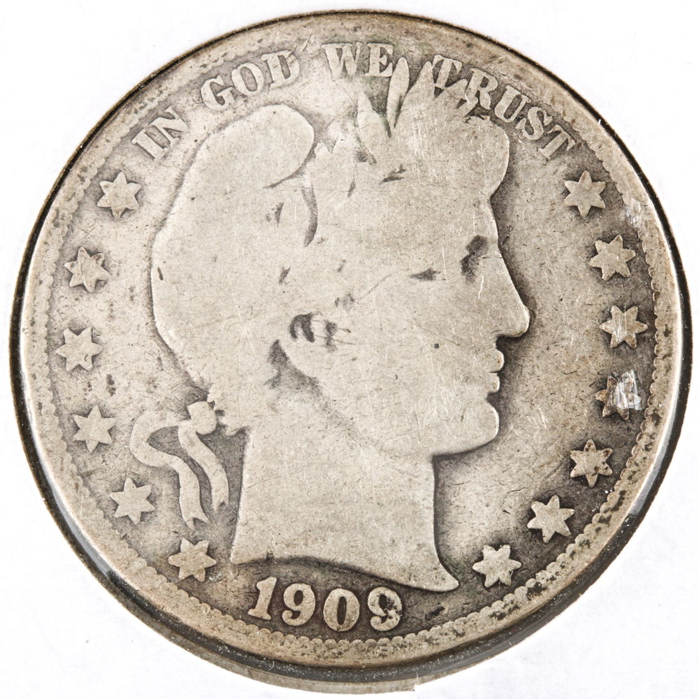 1909-O Barber Half Dollar